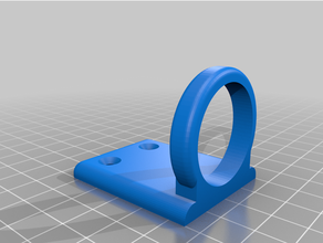 simple support holder wall mount 3d print model - Mito3D