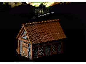 Corvo medievale azienda agricola bretonnia bretonniano Casa terreno 3d print model - Mito3D