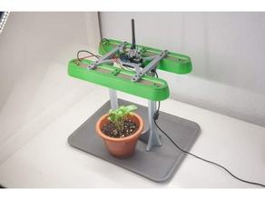 Relva crescer assistente domiciliar inteligente conduziu luz automático automação Growbox crescendo hassio interior jardim leds suporte 3d print model - Mito3D