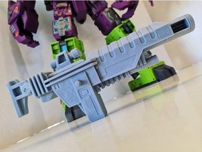 upscaled scorponok's gun earthrise scorponok toy transformers transformersearthrise weapon 3d print model - Mito3D