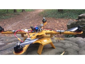 pés 400mm dji roda flamejante quadcopter zangão 3d print model - Mito3D