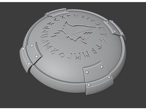 space dogs viking shield upgrade wolves storm stormshield 3d print model - Mito3D