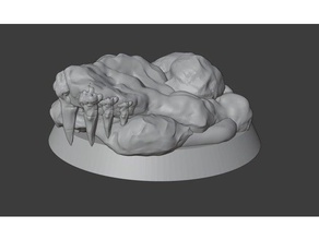40mm ice base display dogs nordic space wolves warhammer 40k 3d print model - Mito3D