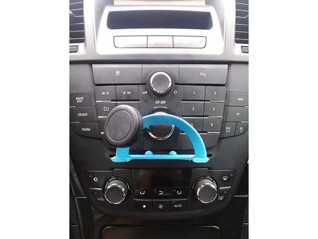 simple car cd-slot support phone cd slot holder 3D print model - Mito3D