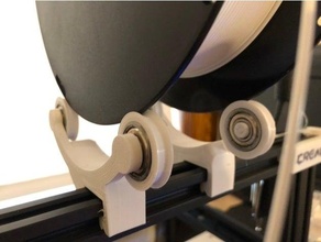simple fast print direct drive spool holder 608 bearing extruder ender3 ender 3 3d print model - Mito3D
