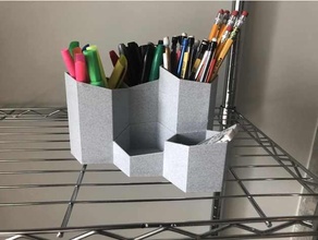 pencil holder desk organizer organization cup 3d print model - Mito3D