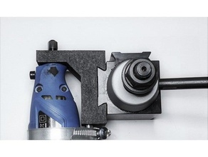 250-100 toolpost grinder attachment 150 biltema dremel tool post 3d print model - Mito3D