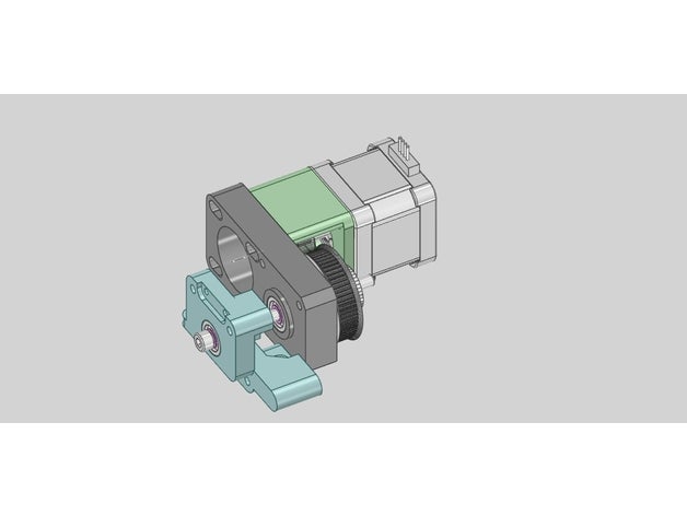 extruder flsun qq-s belt reduction drive qq 3D print model - Mito3D