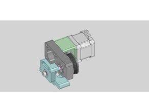 extruder flsun qq-s belt reduction drive qq 3d print model - Mito3D