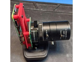 raspberry pi hq camera bracket mounting case raspbery 3d print model - Mito3D