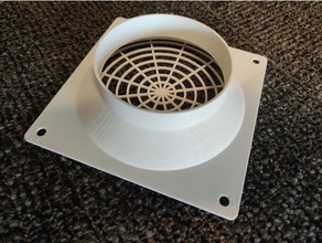 ac Unendlichkeit Ventilator 4in Trockner Leitung Acinfinity Luftplatte av Schränke Kühlung entlüften 3d print model - Mito3D