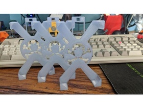 defcon modalità sicura distintivo titolare supporto fisso 3d print model - Mito3D