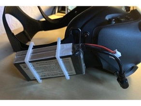 dji Brille 2s Lipo Gurt montieren fpv Drohne Halter Unterstützung 3d print model - Mito3D