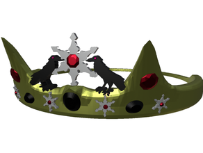 regalia winter - hexblade's crown court air & darkness dungeons dragons 3d print model - Mito3D