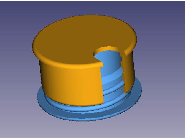 cable manager 40 mm hole 20-30 depth 3D print model - Mito3D