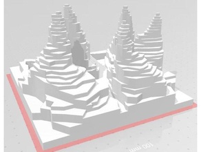 polly kanyon Sanat karmaşık güzel tasarım poli model arazi Ölçek Yazdır 3d print model - Mito3D