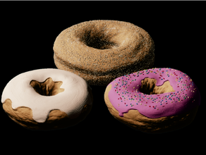 donuts dona rosquinha Comida matlab 3d print model - Mito3D