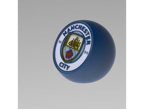 Manchester città 35 serie logo distintivo fc calcio distintivi 3d print model - Mito3D