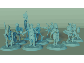 iskelet kalabalık Zindanlar ejderhalar Ordu masa oyunu dd zindan fantezi oyun Yunan lejyon büyü Roma iskeletler masaüstü ölümsüz 3d print model - Mito3D