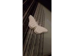 articulated butterfly keychain 3d print model - Mito3D