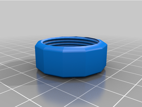 vidalamak örtmek kılıf Su bağ 22mm çap boru vida kapağı su bağlantıları 3d print model - Mito3D