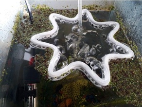 vague briseur aquarium 3d voronoi air pompe aquariums décor décoration azolla bouée déco flotteur bocal poissons 3d print model - Mito3D