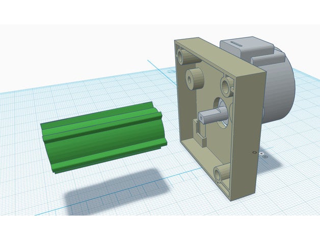 stepper motor cassette roller blind 3D print model - Mito3D