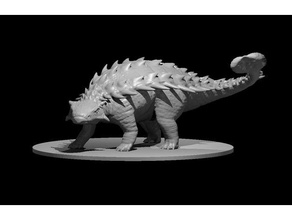 ankylosaurus updated dinosaur 3d print model - Mito3D