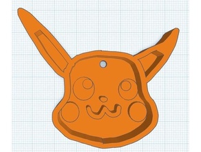 pikachu keychain pokemon 3d print model - Mito3D