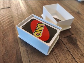 uno card case playing box holder cards game 3d print model - Mito3D