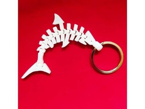 limpiar flexi tiburón + anillo 3d print model - Mito3D