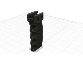 weaver grip comfortable picatinny 3d print model - Mito3D