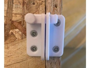 flip latch gate slide bolt safety door lock catch 3d print model - Mito3D