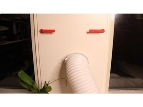 portable air conditioner window seal 3d print model - Mito3D