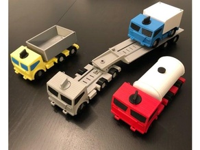 max caminhão reboque 3d print model - Mito3D