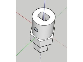 coupleur tt mecanum roue 3d print model - Mito3D