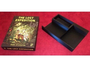lost expedition game box insert boardgame boardgames accessories inserts organizer 3d print model - Mito3D