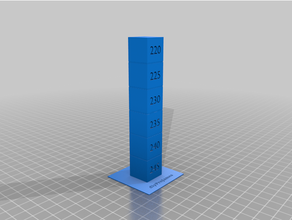 simple temperature tower design cr10s pro ender 3 simple tower temperature tower 3d print model - Mito3D