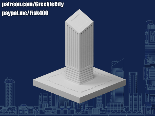 greeblecity Publique art 3D print model - Mito3D