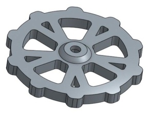 scroll wheel printer tray nut m4 ender 3 pro 3d print model - Mito3D