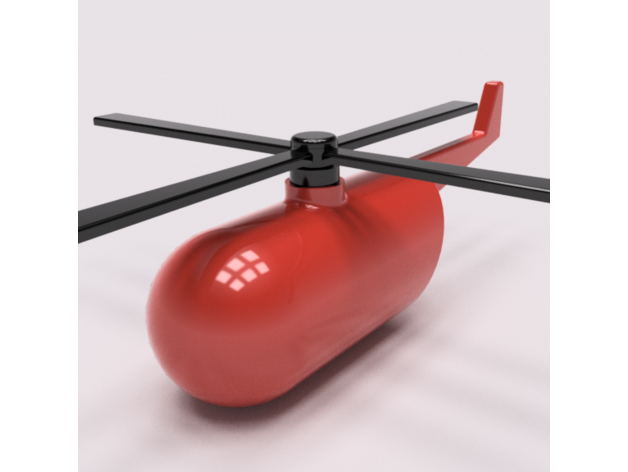 ssh1 - super simple helicopter 3D print model - Mito3D