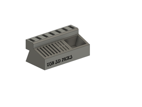 USB sd scegliere titolare supporto scrivania chitarra organizzatore carta 3d print model - Mito3D