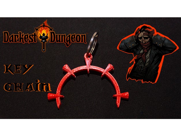 darkest dungeon stress keychain 3dkeychain darkestdungeon 3D print model - Mito3D