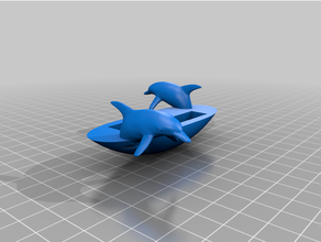 Delfin Rassel 3d print model - Mito3D