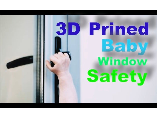 baby safety window child children stopper 3D print model - Mito3D