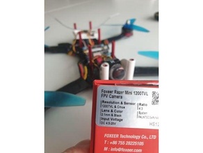 camera mount foxeer razer mini quadcopter 250 fpv 3d print model - Mito3D