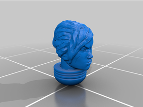 fêmea cabeça conversão espaço Guerreiro 3d print model - Mito3D