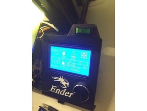 Ender 3 Profi Bildschirm Schutz + Schalter Realität 3d print model - Mito3D