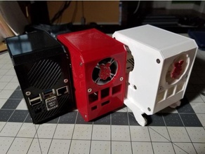 x872 nvme m2 compatible mini desktop case raspberry pi 4 ice tower cooler 52pi geeekworm 3d print model - Mito3D