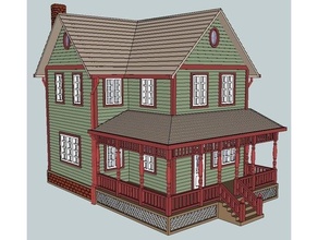 ho scale aunt lois's house 3d print model - Mito3D